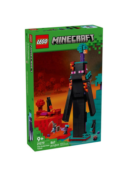 Lego Minecraft Series 21279 Enderman Tower Building Blocks Boys and Girls Toys Children's Day Gifts