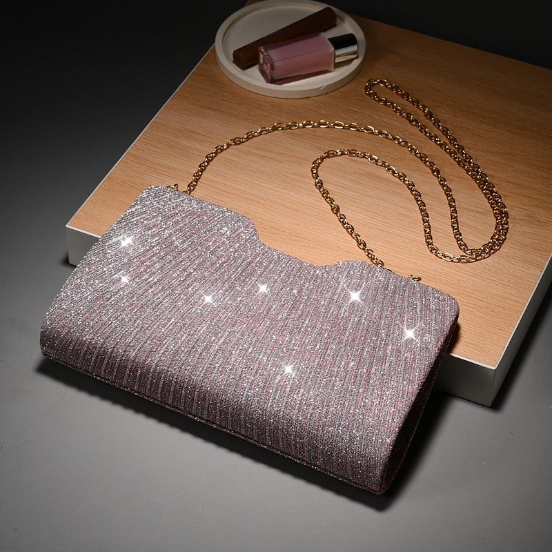 Light Luxury Pattern Chain shoulder Bag Simple And Versatile Handheld Underarm hand Bag women wedding party Evening gift Bags