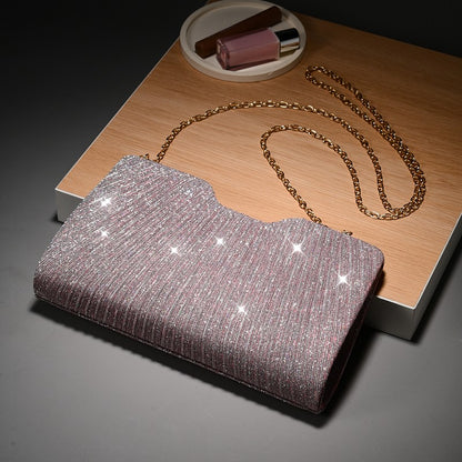 Light Luxury Pattern Chain shoulder Bag Simple And Versatile Handheld Underarm hand Bag women wedding party Evening gift Bags