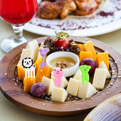 Garfo de Frutas Mini de 48-104 Peças Para Crianças Garfos Fofos de Lanche Palitos de Dente Acessórios de Caixa de Bento Divisórias de Silicone Para Lancheira