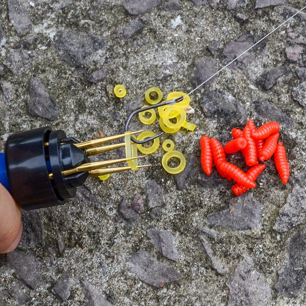 300/ 700/ 1000 unidades de Iscas Anéis Elásticos de Borracha Clipes para Iscas de Minhoca Anzol Atado à Mão com Elásticos Granulados Bandagem de Isca em Pellets