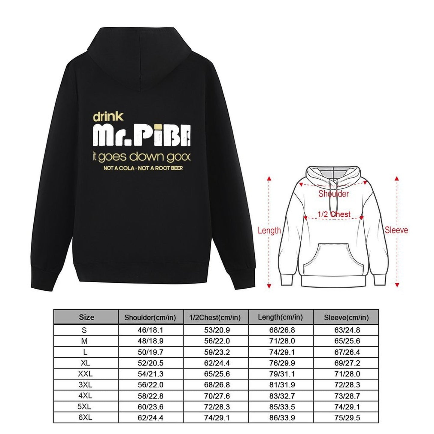 Drink Mr Pibb // Vintage 80s Distressed Style Hoodie fashion men anime clothes blouse aesthetic clothing men's oversize hoodie