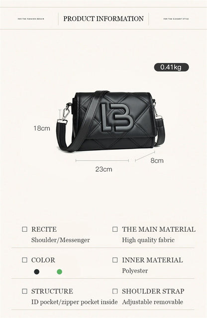 Women Casual Bags Vintage Flap Messenger Hobo Clutch Purses Luxury Designer Handbags Lattice Thread Envelope Bag Shoulder Bags