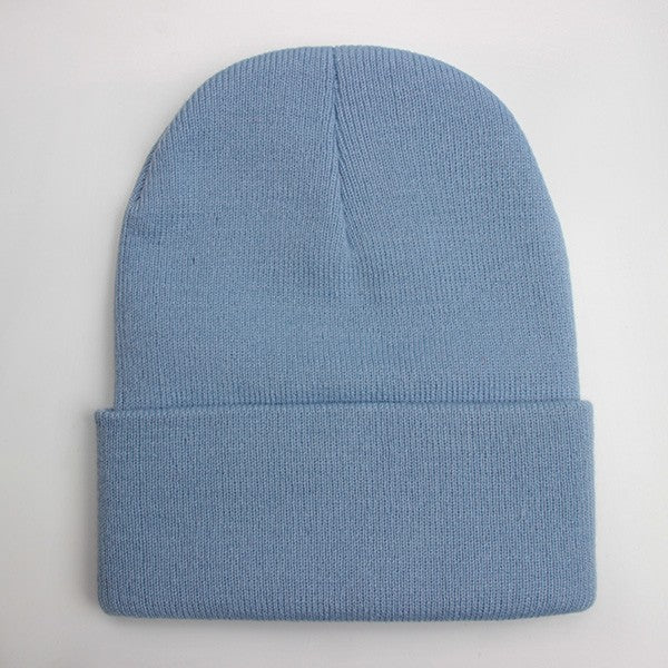 Touca Sólida Unissex Outono Inverno, Mistura de Lã, Macia e Quente, Boné de Tricô Masculino Feminino, Gorro, Toucas de Esqui, 24 Cores