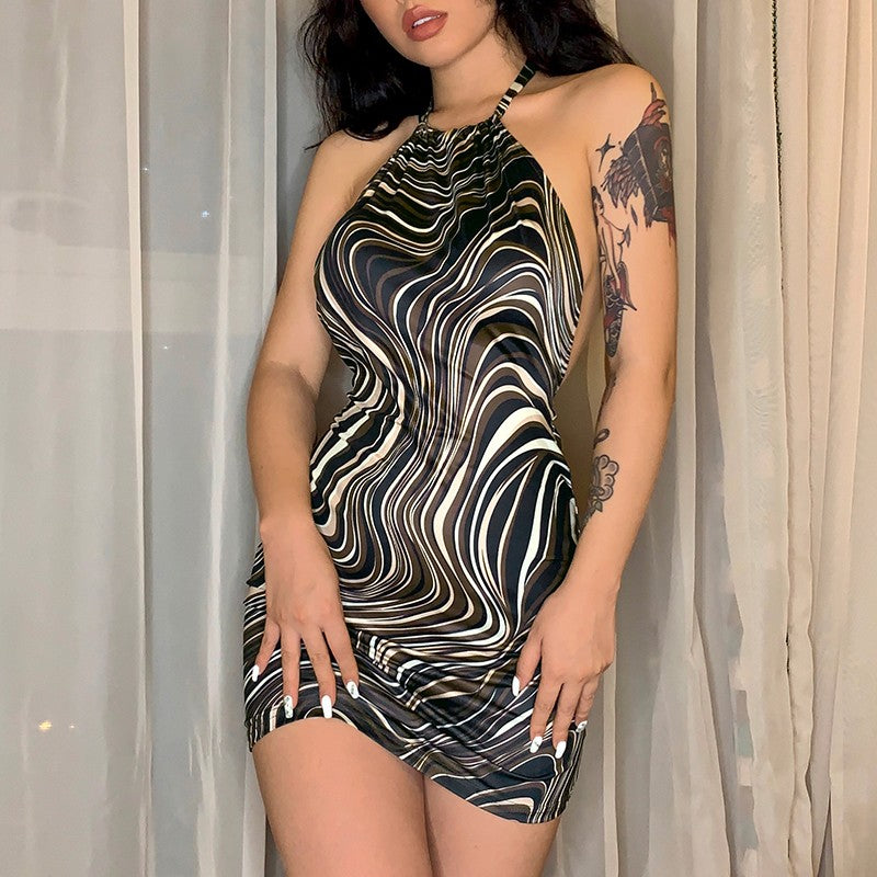 Sexy Bodycon Wedding Party Dresses Backless Spaghetti Straps Clubwear Mini Dress