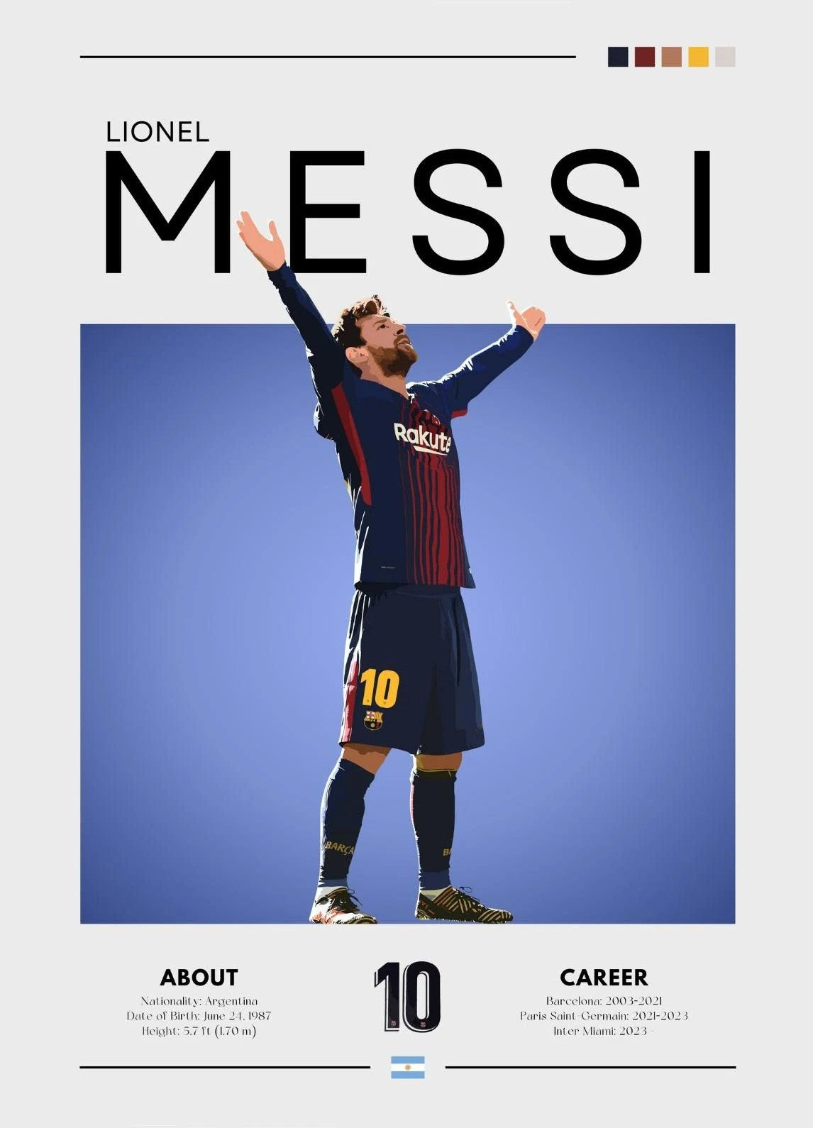 Famous Football Sports Celebrity Posters and Prints Canvas Printing Modern Wall Art Picture for Living Room Home Decor Gifts