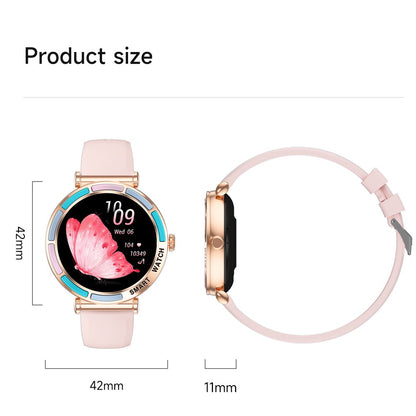 2025 Novo Smartwatch Feminino da Moda Tela HD 360*360 Pulseira Esportiva Mostrador Personalizado Frequência Cardíaca Chamada de Voz Smartwatch Para Android iOS