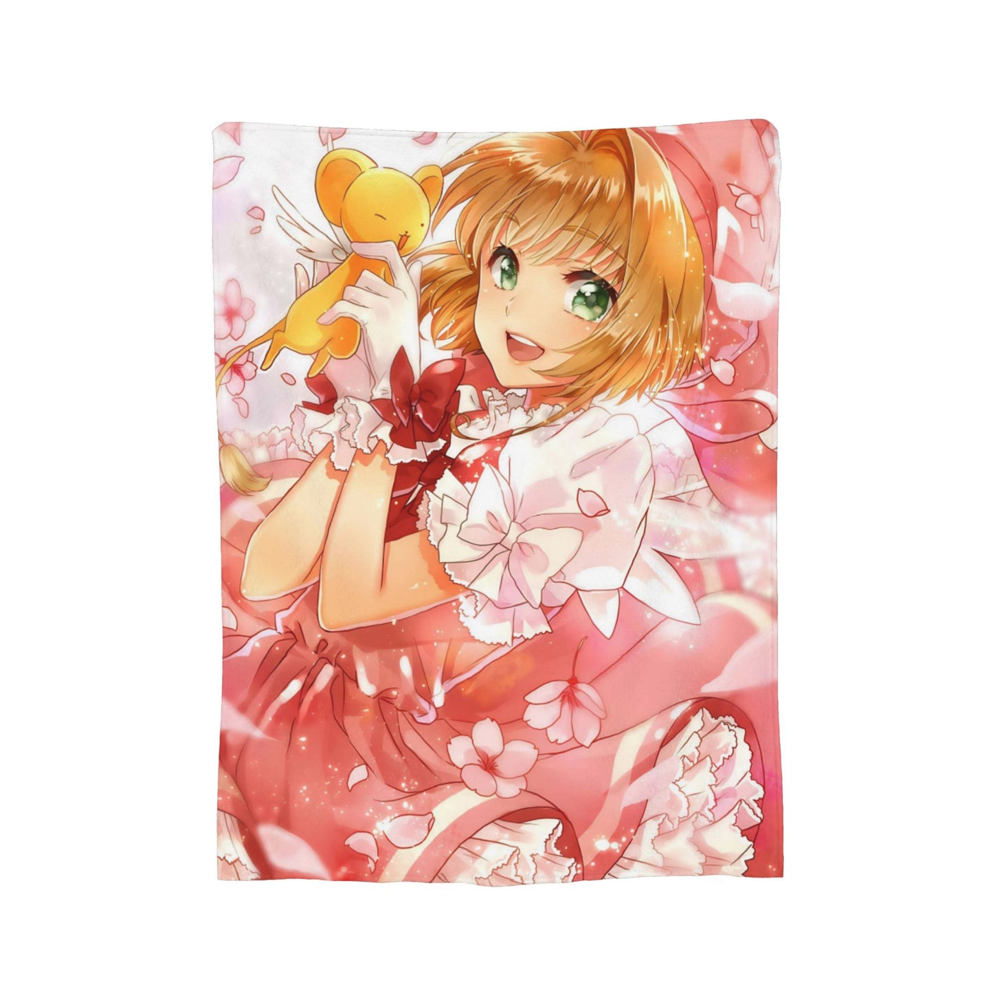 Anime Cardcaptor Sakura Cobertor de flanela, verão, portátil, super macio, mantas para casa, sofá, colcha fina de pelúcia