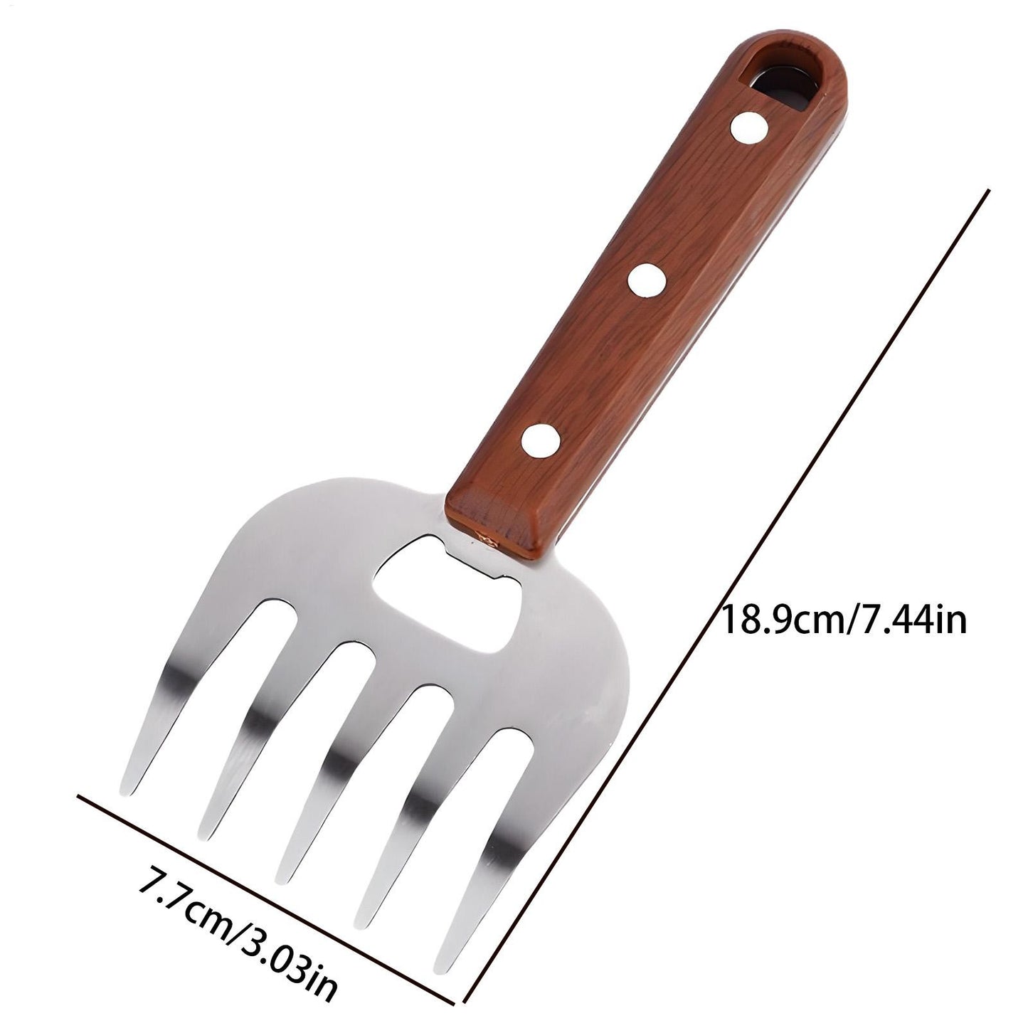 Meat Shredder Claws Ergonomic Food Shredding Fork Stainless Steel Thicken Fork Cooking Tool for Husband Chichen Barbecue Cooking