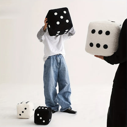 Creative Minimalist Home Pillows Fun Simulation Dice Plush Toys Sofa Cushions Mats Floor Mats Soft Decorative Dice Throw Pillow