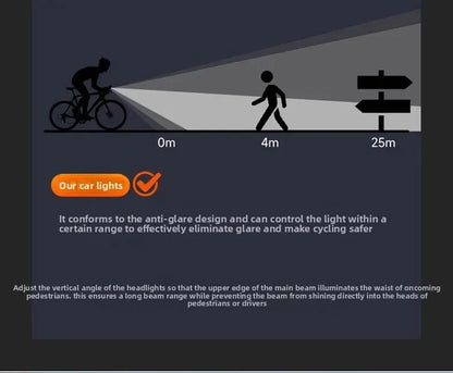 BUCKLOS Bike Light Solar Power Bicycle Front Light Highlight LED with Colorful Side Lamp Cycling Lights Bicycle Accessories