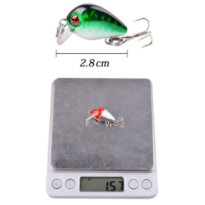 Conjunto de Iscas de Pesca Mini Truta Flutuante Isca Articulada Artifical Crazy Swing Isca Dura de Crank Bait Isca de Lápis