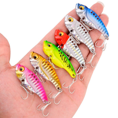 9 Peças Isca de Pesca Inverno Metal VIB Spinner Colher 3g 7g 10g 15g 20g Jigs Vibração Iscas Artificiais Truta Baixo Pesca Tackle