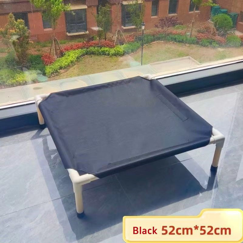 Cama de Acampamento para Animais de Estimação Cama Elevada para Cães Cama Dobrável para Acampamento de Filhotes Casa para Gatos Portátil Removível Lavável Camas para Filhotes Rede para Cães