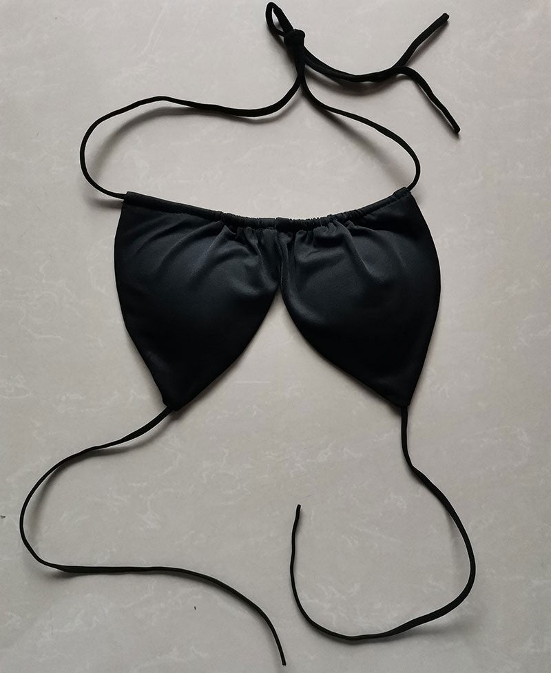 Summer Sexy Bikini set Push-up padded Bra Thong Split Swimwear Female Bandage Bathing Suit Adjustable Lacing Swimsuit Solid