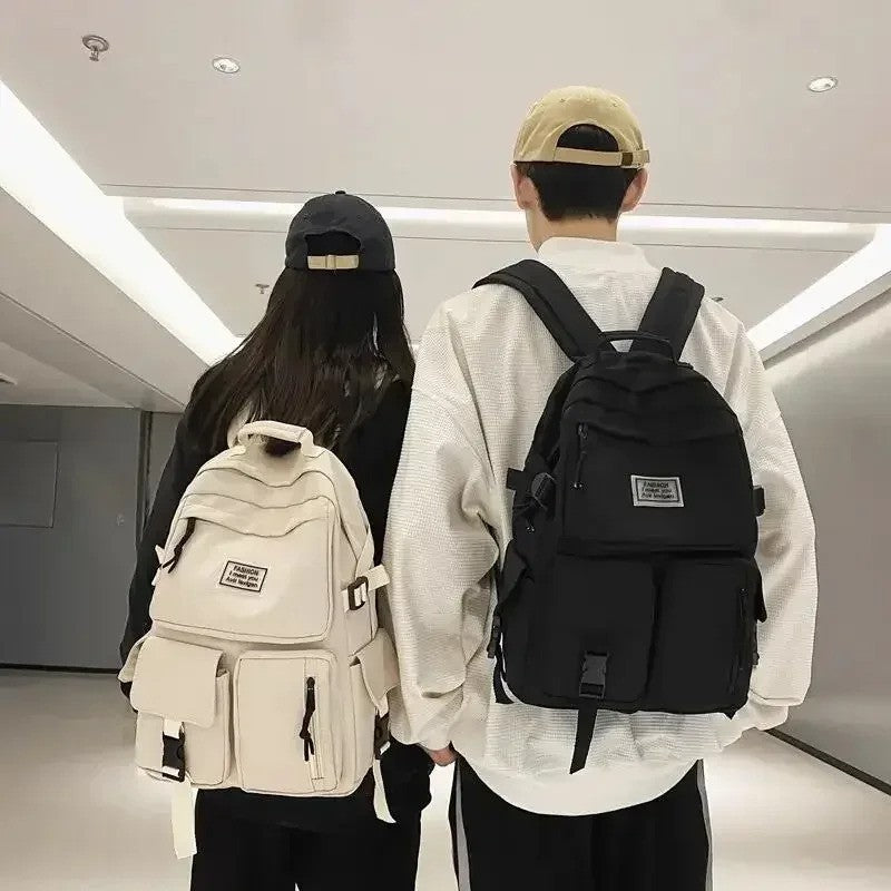 Men's and Women's Universal Nylon Backpack Large Capacity Casual Schoolbag Fashion Computer Backpack Daily Commuting