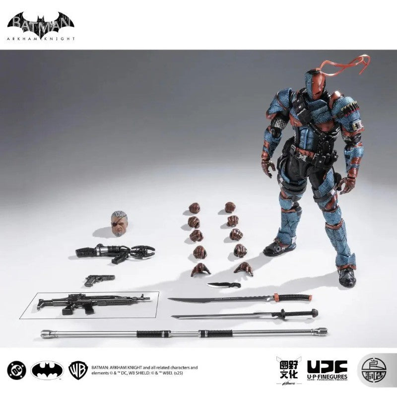 100%Original LPZZ Studio 1/12 Deathstroke Batman Arkham Knight Batsuit V8 04 Bonecos de Ação Modelo do Filme do Batman