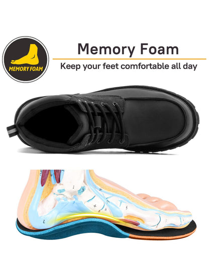 SUADEX Steel Toe Boots for Men Women Waterproof Indestructible Work Safety Boot Outdoor Protection Construction Shoes