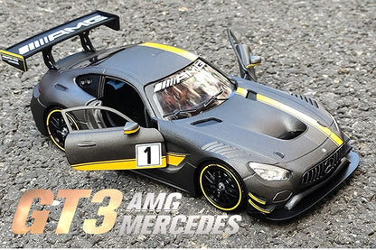 Motornax 1:24 Mercedes-Benz AMG GT3 Liga de Metal Fundido e Veículos de Brinquedo Modelo de Carro em Miniatura Carros de Brinquedo para Crianças