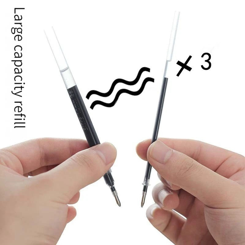 Baoke 0.5/0.7/1.0mm Large Capacity Signature Set Antibacterial Pen Black Carbon Office Neutral Roller Ball Pen Business Refill