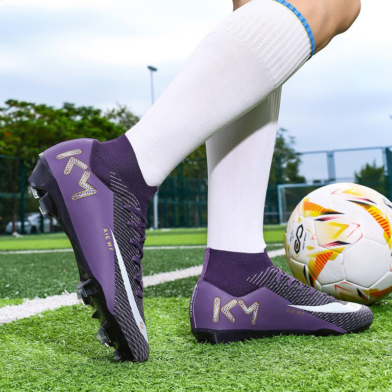 New Men Soccer Shoes Adult Futsal Sport Indoor Football Boots Cleats Non-Slip Boys Grass Ultralight Turf Comfortable Match