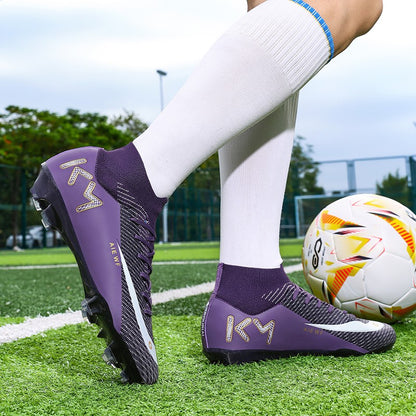 New Men Soccer Shoes Adult Futsal Sport Indoor Football Boots Cleats Non-Slip Boys Grass Ultralight Turf Comfortable Match