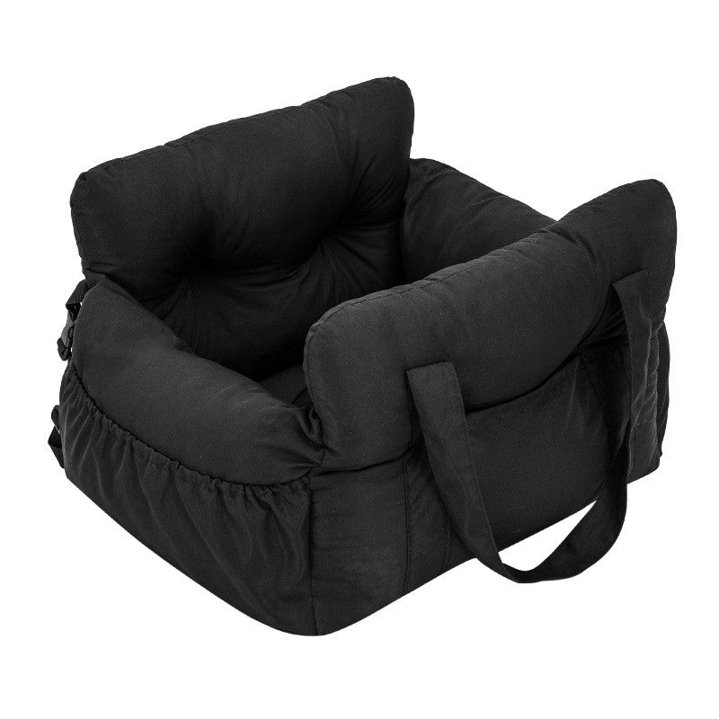 Cadeira de Carro para Cães com Cinto de Segurança - Cama para Pets Antiderrapante para Cães Pequenos, Transportador de Viagem Lavável com Cintas de Segurança para Carro