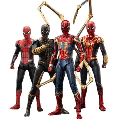 Genuine Marvel Legends Homem-Aranha Ps4 Peter Parker Dourado Preto Vermelho Action Figure Modelo Brinquedos Decoração de Mesa Presentes de Aniversário para Crianças