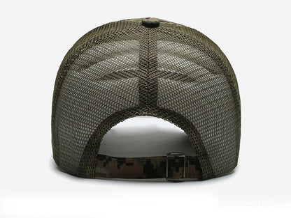 American Flag Camouflage Sticker Embroidered Baseball Cap Net Hat Men Outdoor Velcro Cap