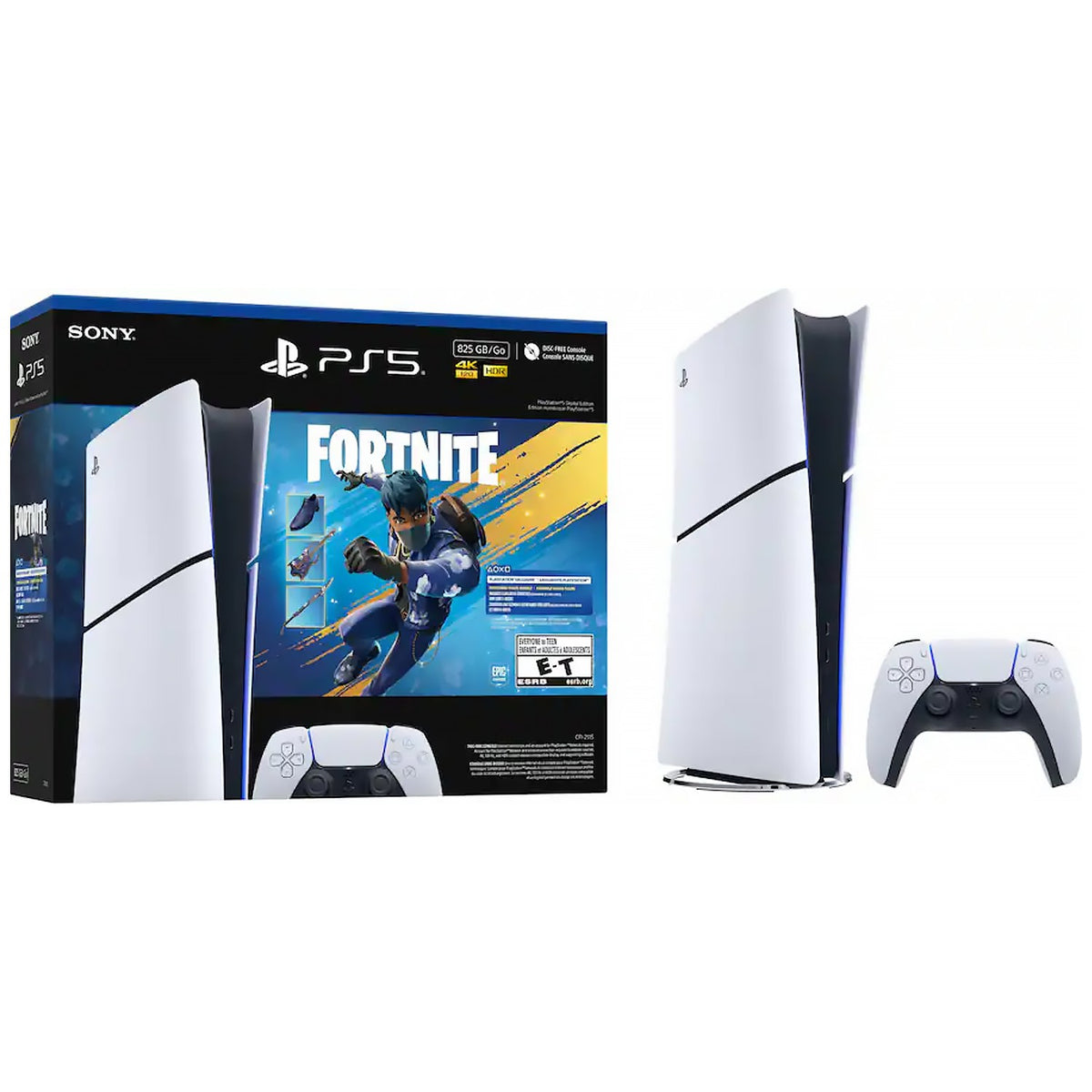 PlayStation 5 System - Featuring Fortnite Flowering Chaos Bundle, Home Video Game Console with Digital Entertainment Experience