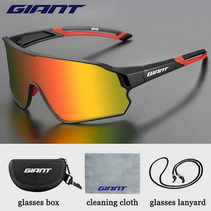 Óculos de Ciclismo Top Seller GIANT UV400 Anti-embaciamento Lentes REVO Nitidez HD Certificação CE/ANSI Design Cateye Bicicleta de Montanha/Estrada para homem e mulher