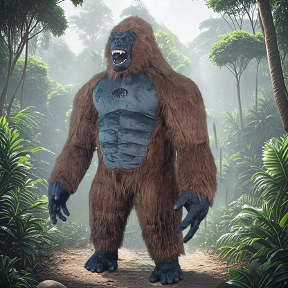 US stock Inflatable Polar Bear Costume Mascot for Advertising Christmas Halloween Adult Fursuit Panda Gorilla Carnival Suit