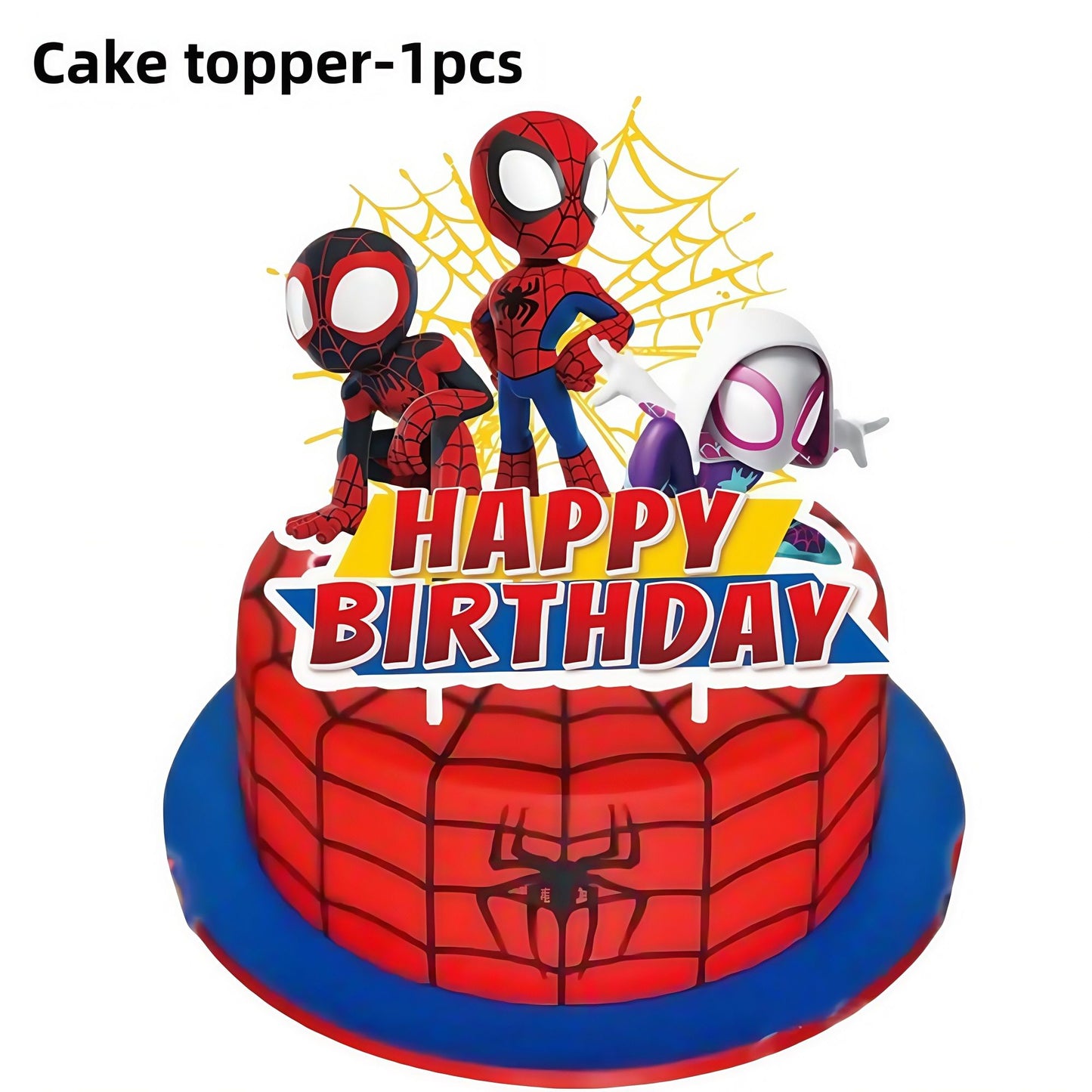 Spider Hero Birthday Party Decoration Plate Cup Banner Balloon Superhero Party Favors Baby Shower Decor Birthday Supplies Gift