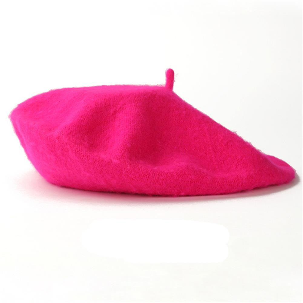 Boina Quente Multicolorida de Lã Grossa Inverno Outono Artista Retrô Francesa Lisa Chapéu de Pintor Para Mulheres Meninas Gorros Quentes Para Caminhada ao Ar Livre