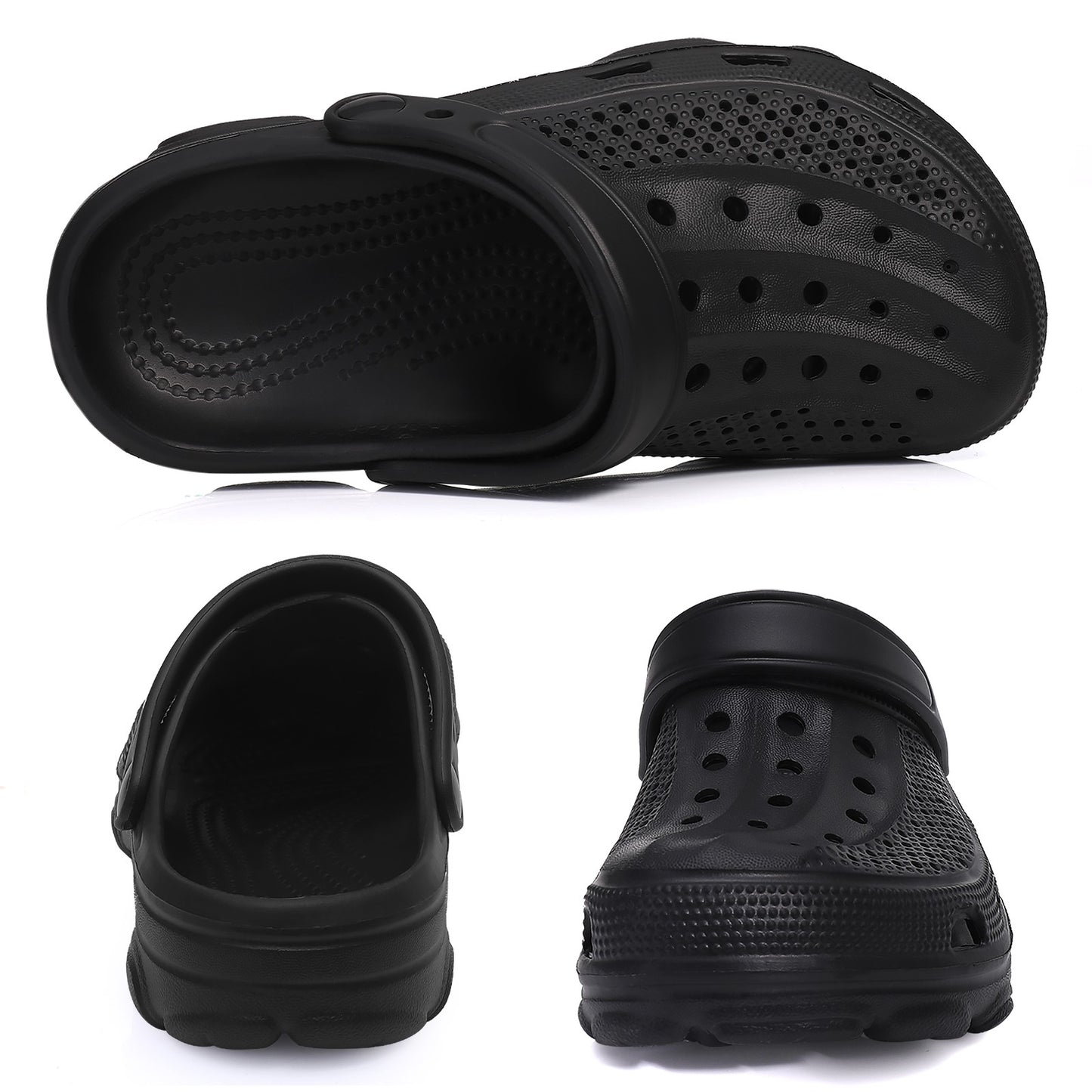 LItfun Adjustable Garden Clogs Breathable Cozy Home Shoes Men Clogs Sandals Arch Support Sandals For Men Classic Clogs Slippers