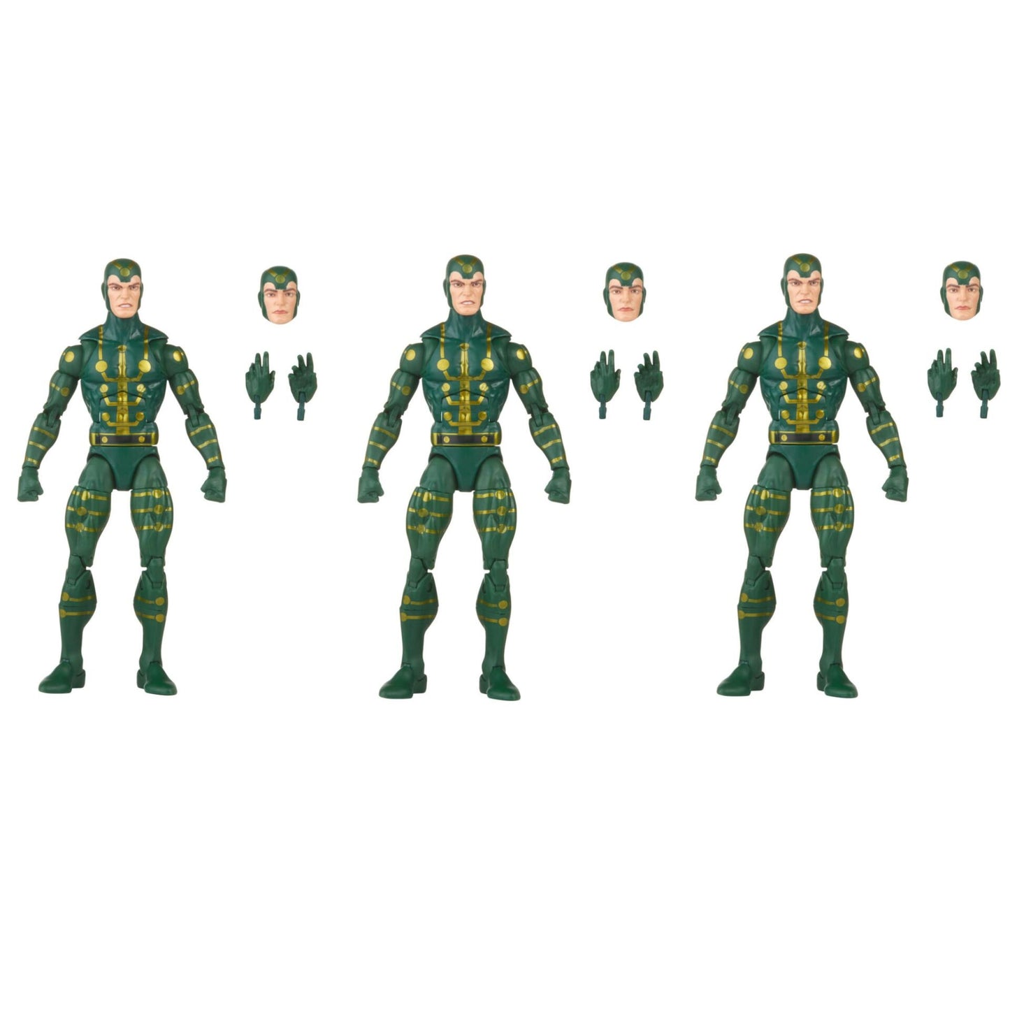 Boneco de Ação Marvel Legends Retro Wolverine Espiral Avalanche Longshot Dark Phoenix Multiple Man 6"