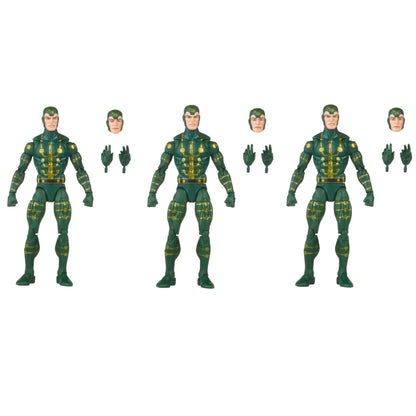 Boneco de Ação Marvel Legends Retro Wolverine Espiral Avalanche Longshot Dark Phoenix Multiple Man 6"