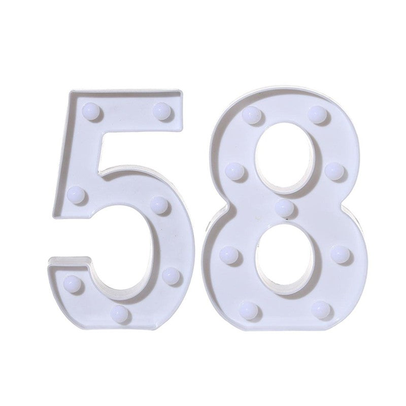 2Pcs Number 16 18 21 30 Led Light String Happy Birthday Party Decoration Wedding Anniversary Adult Birthday Party Gift Light Led