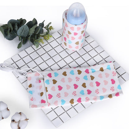 USB Baby Bottle Warmer Portable Travel Infant Baby Feeding Bottle Warmer Heater Thermostat Heated Cover Milk Bottle Heater Bags