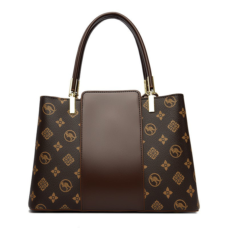 Luxury Handbag Fashion Print Large Capacity Soft Leather Women Shoulder Crossbody Bag Leisure Designer Ladies Purses and Handbag