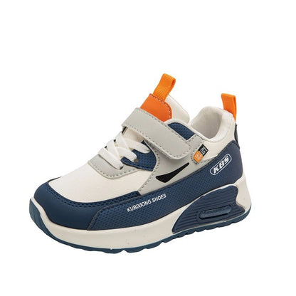 PU Leather Sport Shoes for Children 2025 Trend Fashion Kids Sneakers Soft-soled Outdoor Boys Girls Running Shoes