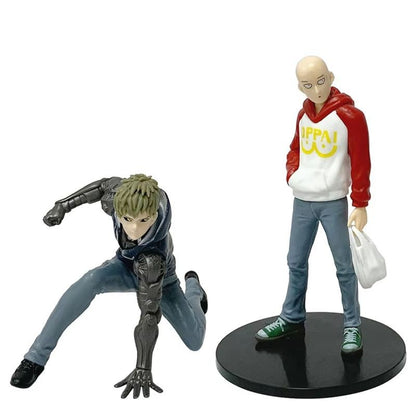 Boneco de Anime One Punch Man de 16cm, Moletom Saitama, Boneco de Ação, Herói Nível S do Diabo, Genos, Estatueta de PVC, Modelo Colecionável, Brinquedos