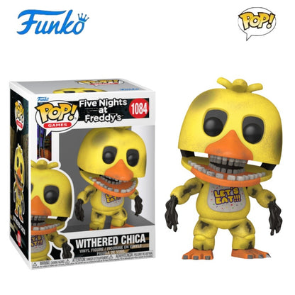 Funko Pop Mangle da Série Original Five Nights at Freddy's Boneco Articulado Withered Bonnie Modelo Freddy Edição Limitada Brinquedos de Presente