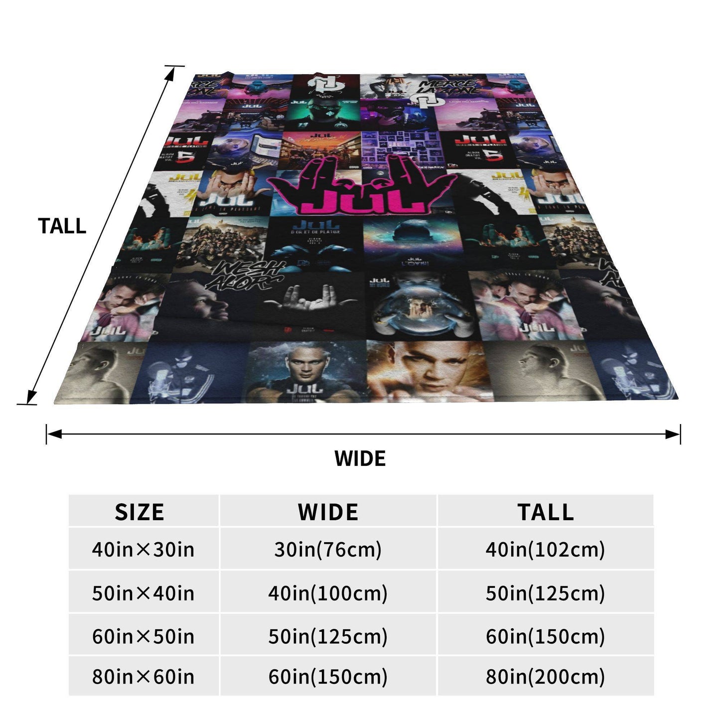 JuL C'est Pas Des Lols Cobertores de Lã Rapper Francês Mantas Leves para Cama Viagem Quilt de Quarto