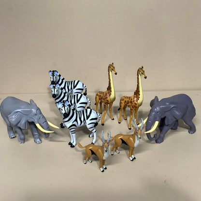 Conjunto de Figuras Disney O Rei Leão Mega Deluxe Simba Timon Mufasa Pumbaa Zazu Rafiki Girafa Zebra Anime Desenho Animado Modelo Presente Infantil