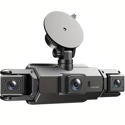 Câmera Veicular 4 Canais 360° Carro DVR Black Box 128G Câmera Frontal Esquerda Direita Traseira Gravador de Vídeo G-Sensor Monitor de Estacionamento 24H