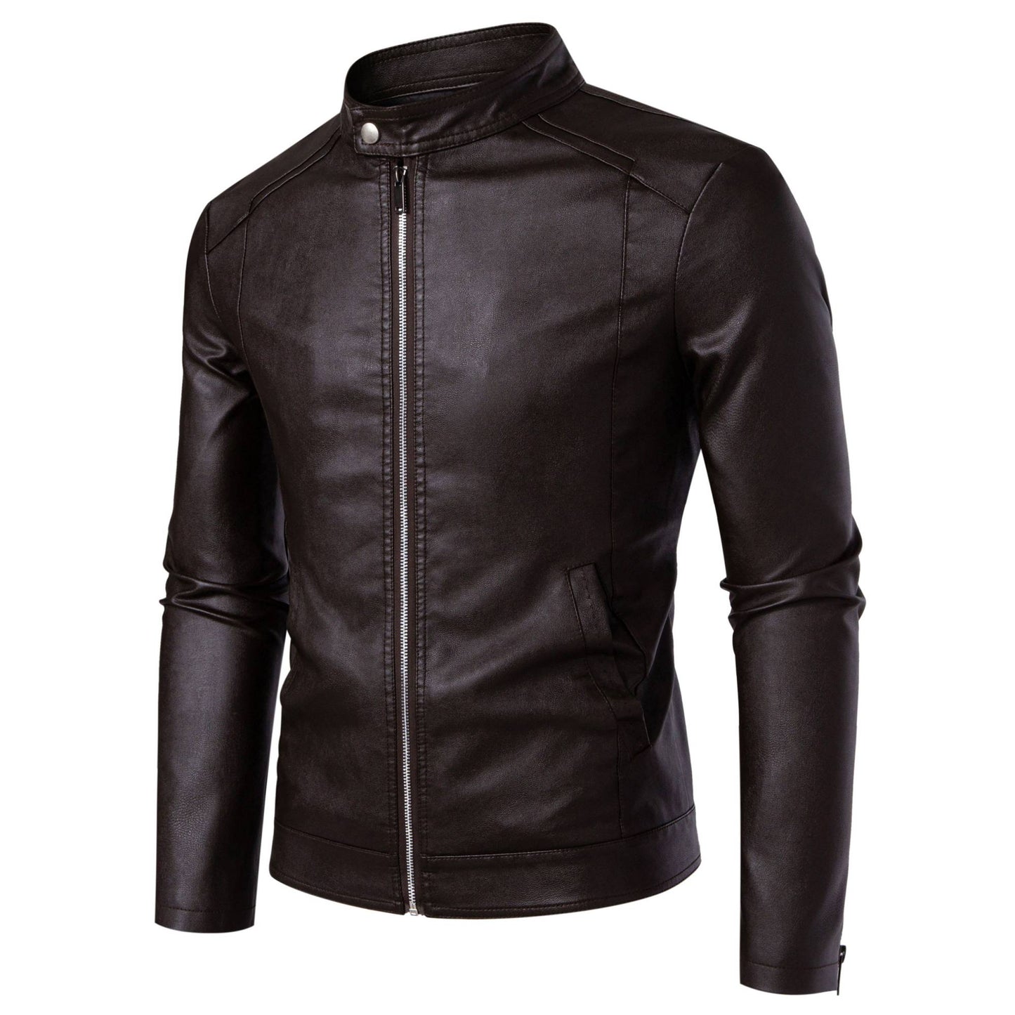 Mens PU Leather Jacket Men's Jackets Autumn Winter Warm Black Outdoor Outwear Coats 5XL Plus Szie ?????????? ???????