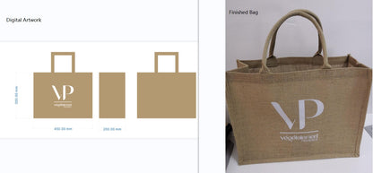 100pcs/lot Custom Printed Grocery Eco Friendly Waterproof Natural Laminated Burlap Sack Jute Beach Bag for Women Towel Wedding