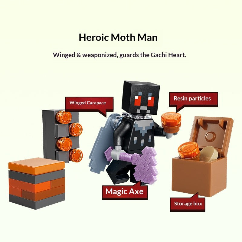 LEGO Minecraft série 21586 Jardim Pálido bloco de montar de brinquedo quebra-cabeça infantil de presente