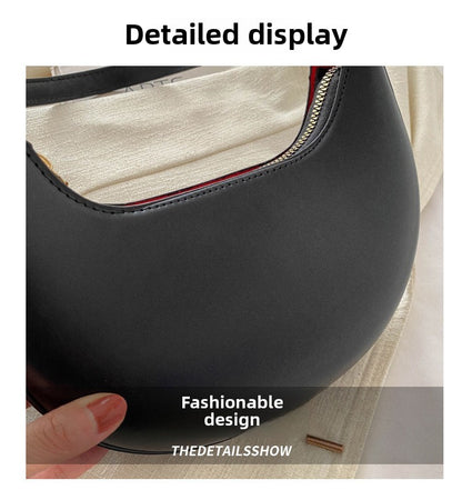 New Fashionable High-end Moon-shaped Baseball Bag Showing Luxury Women's Single Shoulder Bag Elegant lady Handbags bolso mujer